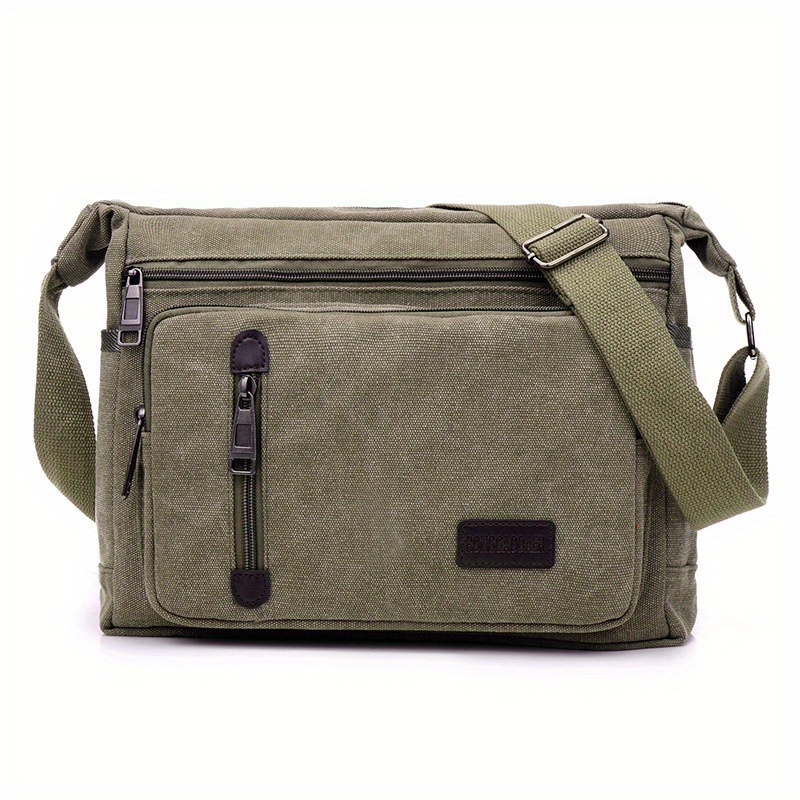 

Men's Retro Shoulder Bag, Casual Sling Chest Bag, Small Messenger Bag, Crossbody Bag For Hanging Out & Daily Commute