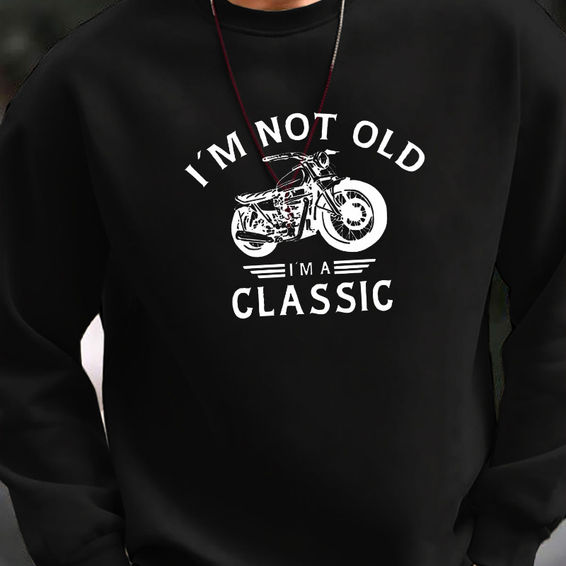 

Men's Trendy Printed Long Sleeve Crew Neck Sweatshirt, Casual Pullover Top For Fall Winter
