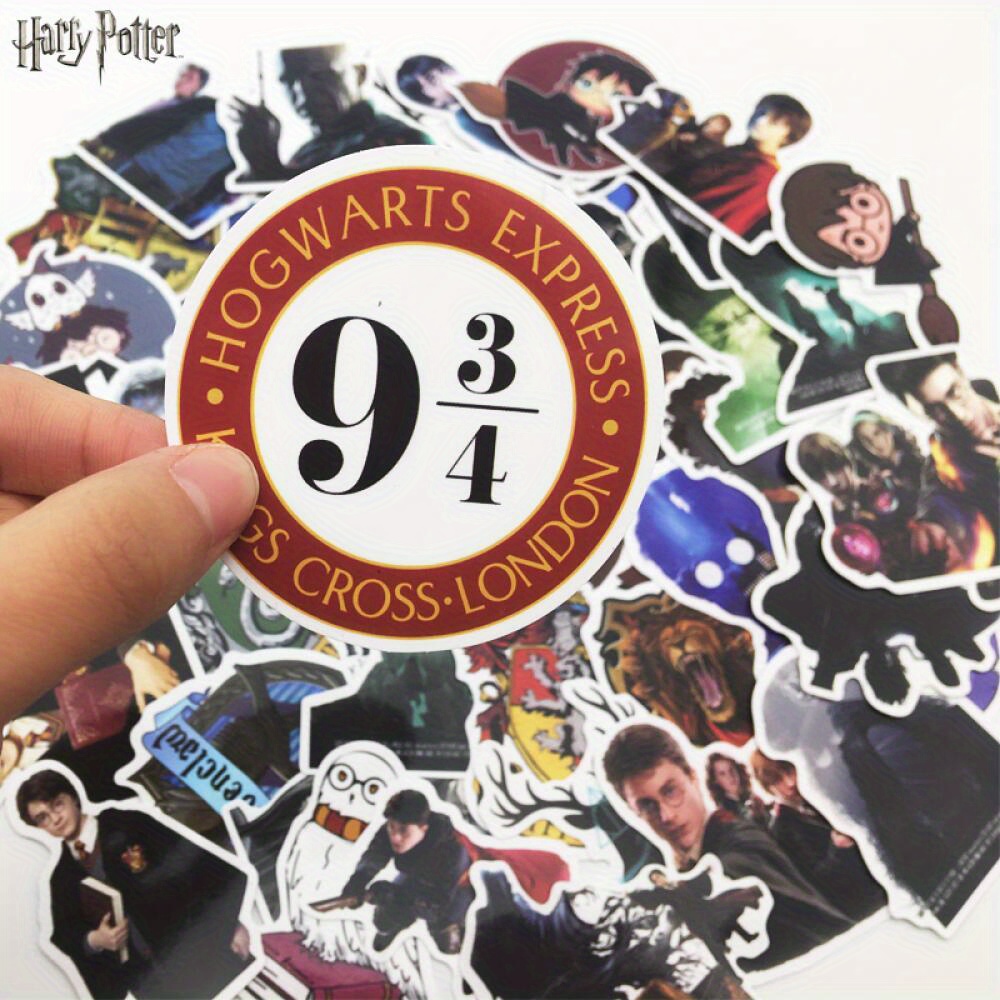 

50pcs Harry Potter Vinyl Stickers Set - Reusable Express & Decals, Officially Licensed - Ideal For Laptops, Water Bottles, And Bumpers - Perfect For Fans Age 14+ By Wb