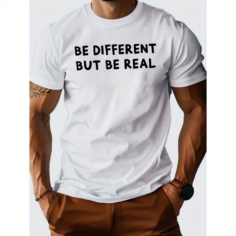 

Different Real Pure Cotton Men's Tshirt Comfort Fit