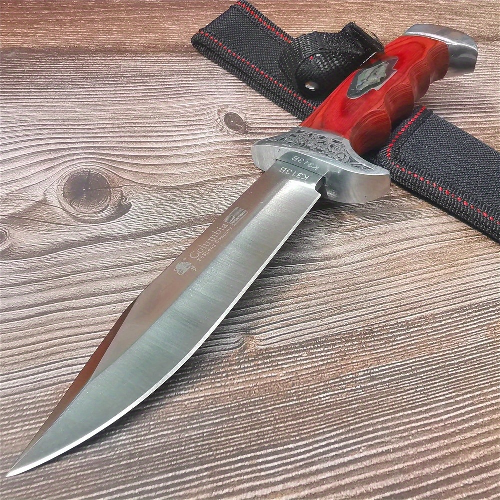 

265mm 9cr18mov Blade Knives Fixed Blade Knife High Hardness Pocket Cs Camping Hunting Outdoor Stainless Steel Knives With Sheath