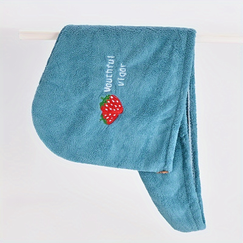 TEMU 1pc, Microfiber Shower Towel, Bath Hats For Women, Dry Hair , Quick Drying Soft For Lady Turban Head