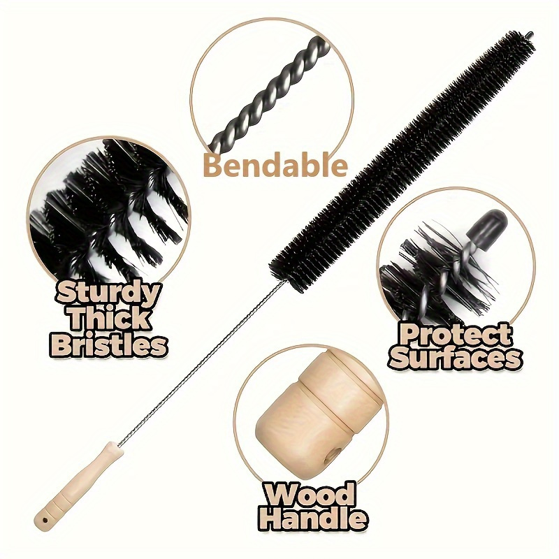 1pc Dryer Vent Cleaning Kit with Lint Brush, Flexible Crevice Brush, and Washing Machine Brush - Versatile Home Essential for Complete Cleaning