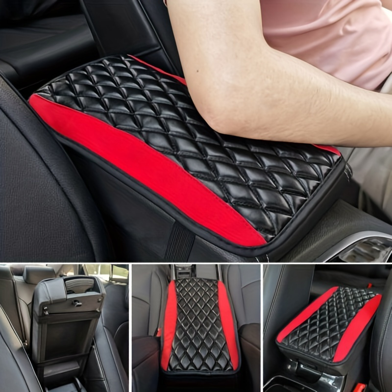 

1pc Universal Car Armrest Box Pad Console Arm Rest Non-slip Mat Heightened Protective Cushion Cover Auto Accessories