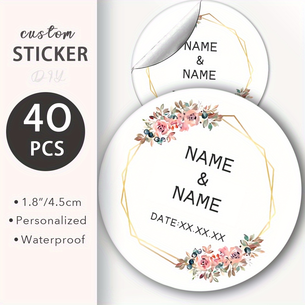 

Wedding Business Personalized Custom Stickers Favor Stickers Custom Sticker-wedding Stickers Greeting/engagement/party Stickers Customise Sticker