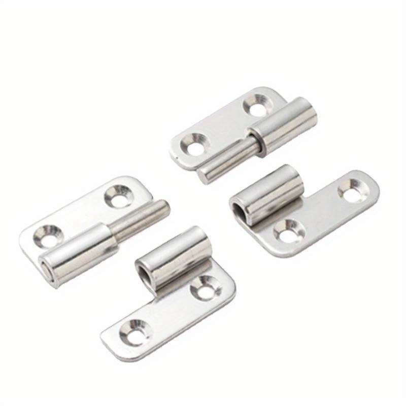Polished Metal Hinges, Surface Mount Contemporary Style, Stainless ...