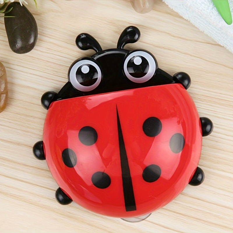 Ladybug Toothbrush Holder Wall Mount Animal Insect Cartoon - Temu