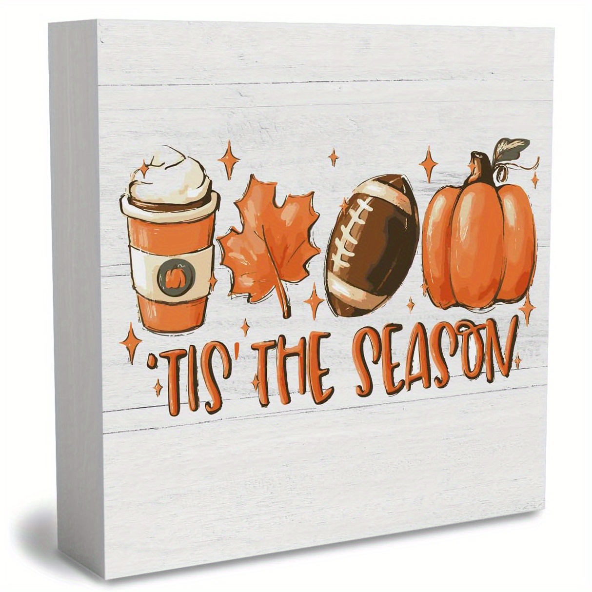 TEMU Ornement de Bureau pour de Thanksgiving - Feuilles d'Érable, Citrouille & Rugby '', Décor en PVC pour Bureau à , pour et