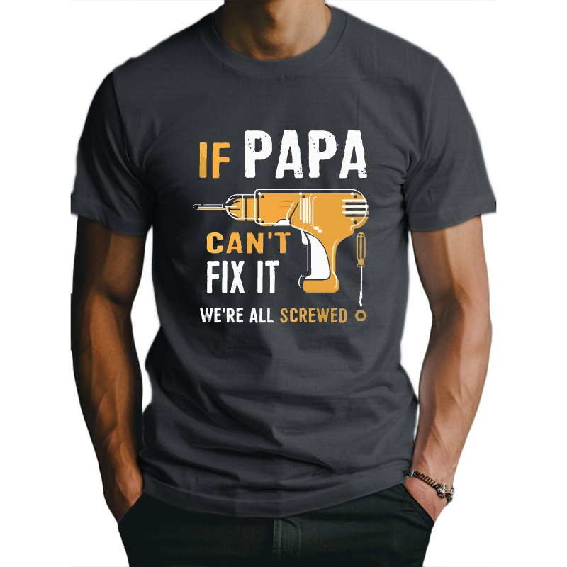 

Papa Fitted Men's T-shirt, Sweat-wicking And Freedom Of Movement