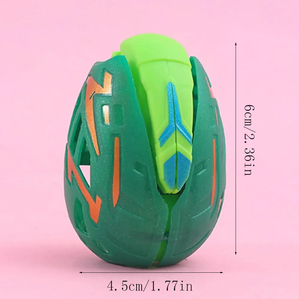4pcs Tyrannosaurus Dinosaur Eggs Transform Twisting Newfangled Pterodactyl Deformation Dinosaur Eggs Toys 2 in 1 Cool Birthday Event Party Favors Classroom Prizes (Random)