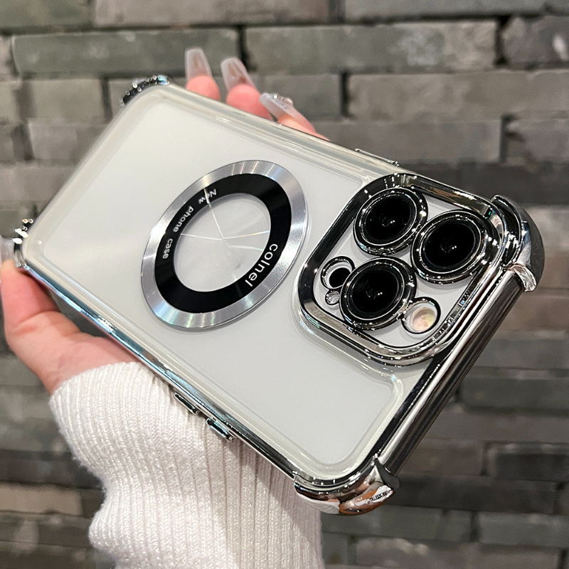 

Protective Case With Transparent Design And Magnetic Suction, Suitable For Iphone 15, 14, 13 Pro , Providing Four-corner Anti-drop Protection. Compatible With 14promax Cases.