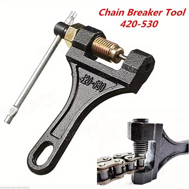 

Universal Motorcycle Chain Breaker Link Removal Tool Kit - Heavy-duty Metal Splitter Cutter Riveting Tool For All-terrain Vehicles 420-530 Chain Remover