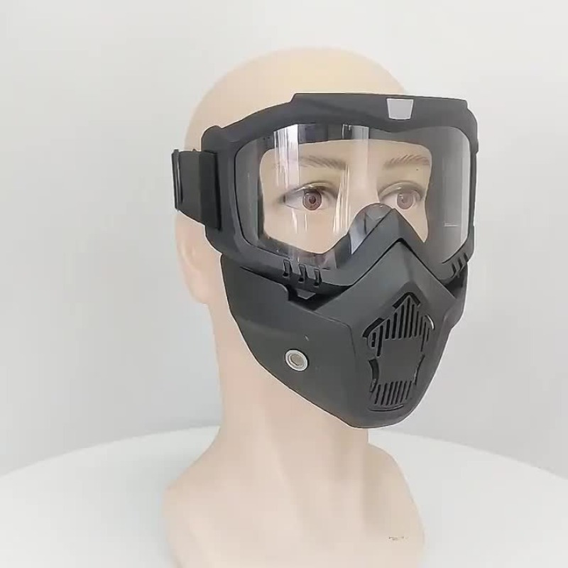 

1pc Anti-fog Full Face Shield With Hd Transparency, Electric Welding Safety Goggles, Sand-proof Windproof Versatile With Other Closure Types - Breathable Material