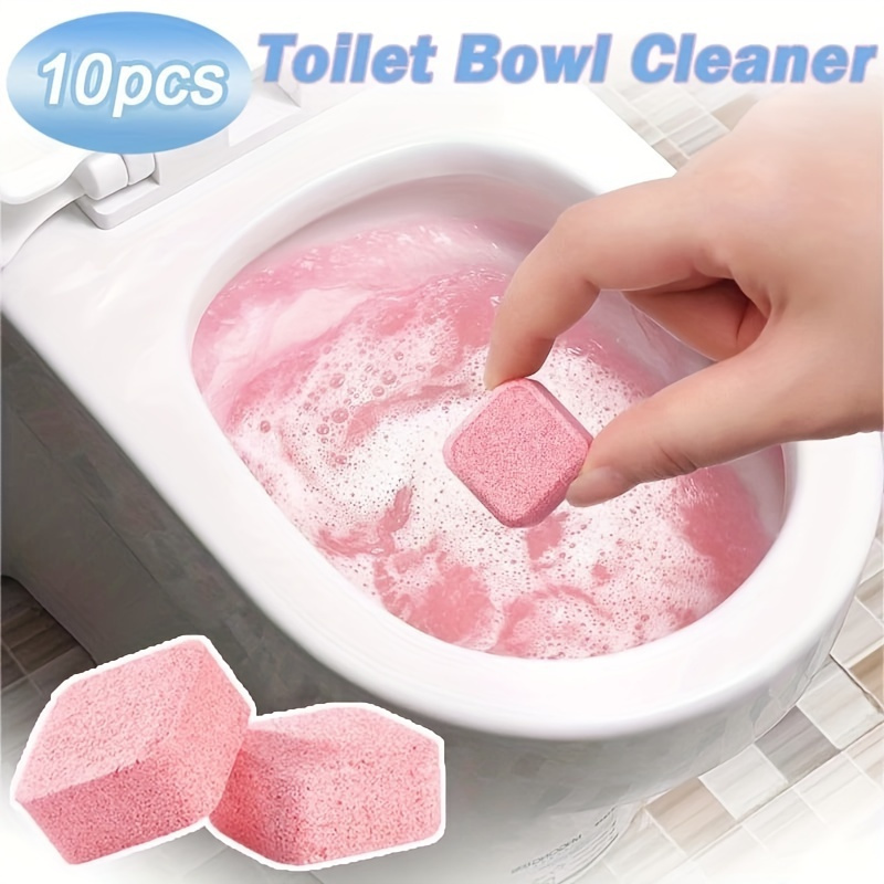10 20 piece effervescent toilet bowl cleaner tablets stain odor removal no battery needed details 1
