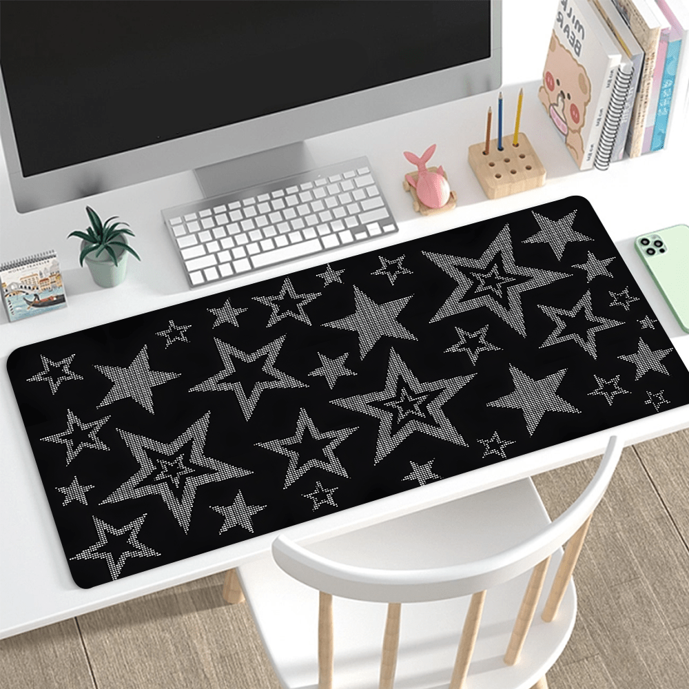 

Cute Large Gaming Mouse Pad Office Desk Mat Keyboard Pad Natural Rubber Non-slip Computer Mouse Mat 35.4x15.7 Inch Suitable For Home Office Games As Gift For Boys Girls Friends