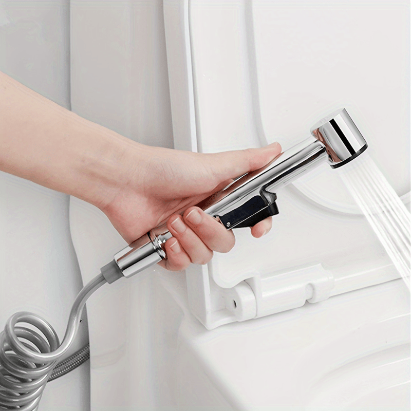 

Easy-install Dual-function Toilet Bidet Sprayer With Brass T Adapter - Handheld Bathroom Shower Attachment