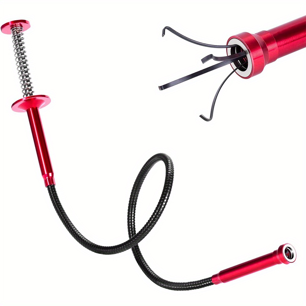 

24'' Flexible Magnetic Grabber Tool - 4-claw Precision Pickup For Tight Spaces, Ideal For Engine , Sinks, Drains & More