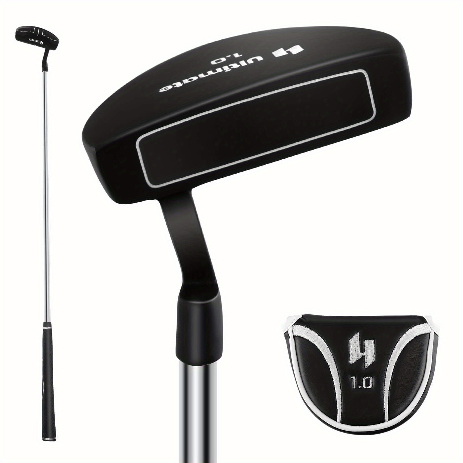 

Goplus 35" Golf Putter Mallet Style Putter W/ Alignment Aid Rubber Grip & Head Cover,