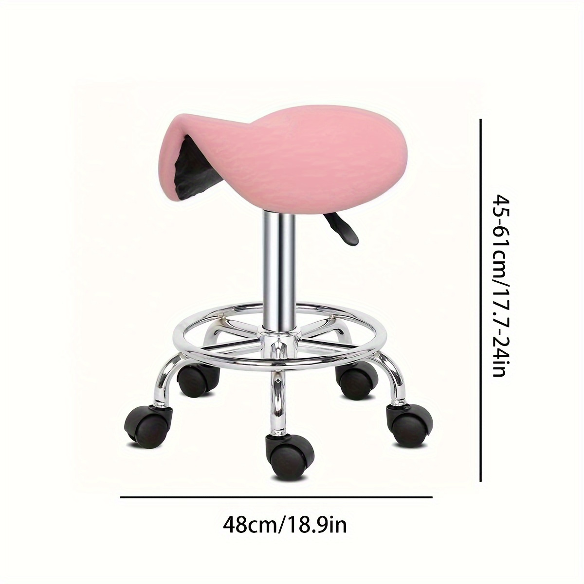 Swivel Stool Pink Saddle Stool Pink Ergonomic Rolling Swivel Stool