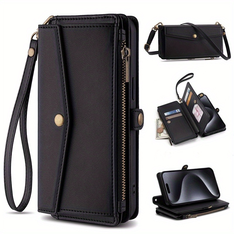 

Luxury Magnetic Flip Wallet Case For Samsung Galaxy S24 Plus - Faux Leather, Adjustable Stand, Lightweight & Non-slip