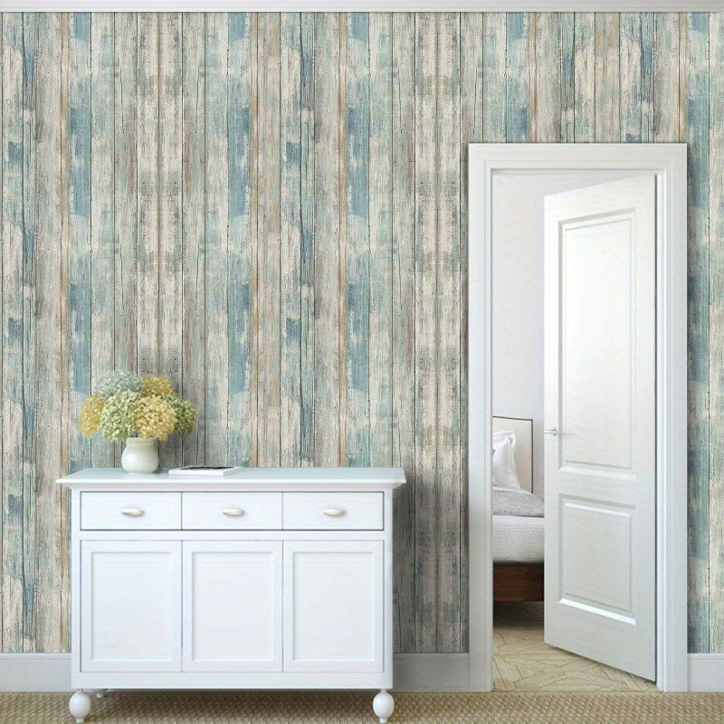 Image of 1 Roll, Self-adhesive Removable Pvc Wallpaper, Suitable For Kitchen, Bedroom, Living Room Countertops And Furniture, Home Decoration And Furniture Renovation