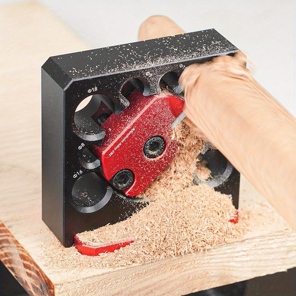 Aluminum Dowel Maker Jig Kit, 8-20mm Metric Adjustable Dowel Cutter, Manual Milling Pin Round Rod Auxiliary Tool for Woodworking - No Electricity Required