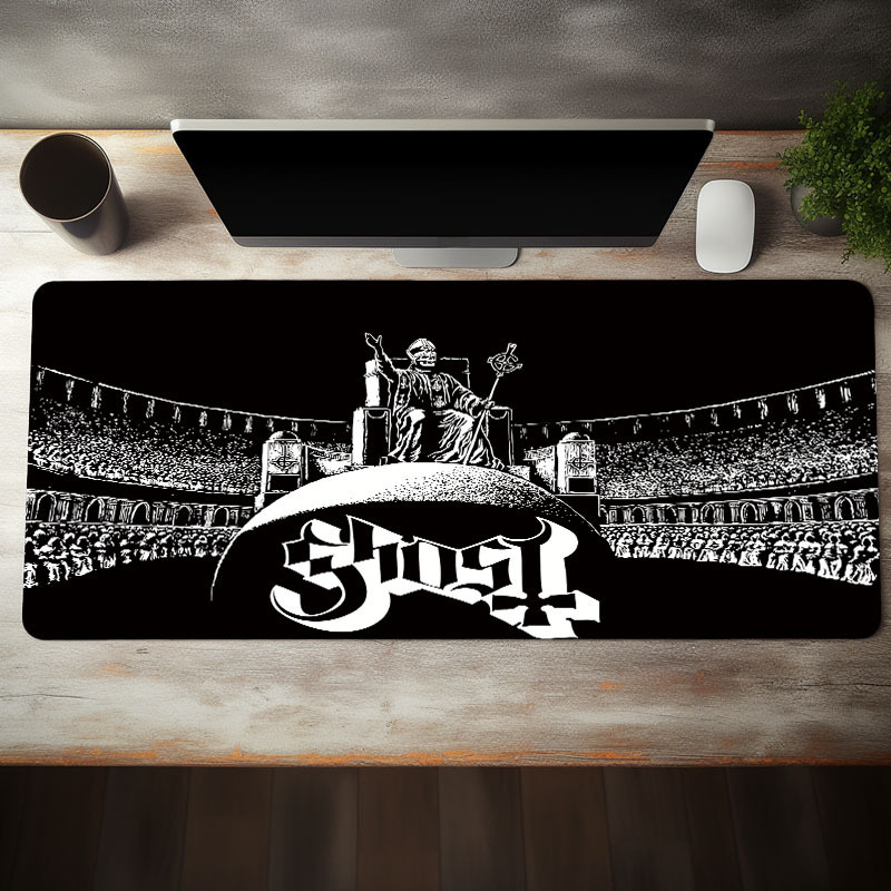 

Ghost Band Gaming Mouse Pad - Non-slip Rubber Desk Mat - Large Oblong Keyboard Pad For Office And Computer Accessories - 35.4x15.7inch - Ideal Gift For Music Fans