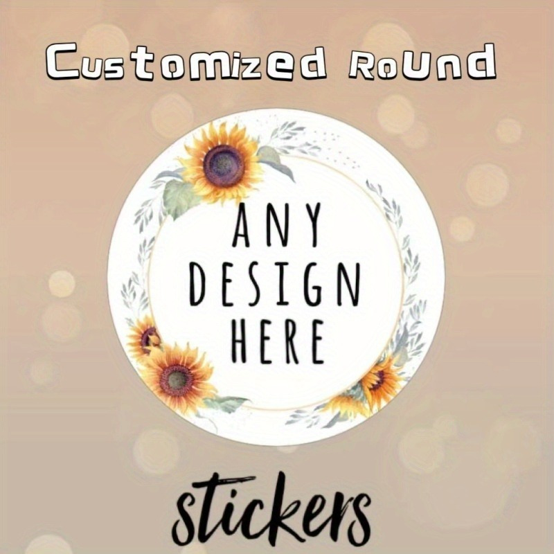 

96pcs Custom Personalized Circular Stickers - Custom Labels, Custom Stickers, Logo Labels, Wedding Stickers, Personalized Labels, Business Stickers Party Wedding Birthday Graduation