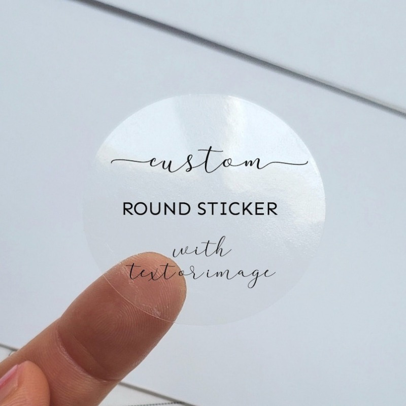

96pcs 1.57inch Custom Pvc/paper Round Stickers - Personalized Circle Labels, Transparent Logo Seals, Business Branding, Address Labels For Weddings, Birthdays & Events