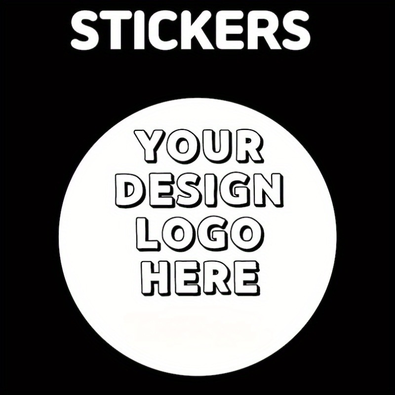 

96pcs Custom Logo Stickers, 1.57 Inch, Personalized Pvc Business Labels, Design Your Own Stickers For Party, Wedding, Birthday, Graduation Events - Waterproof & Durable