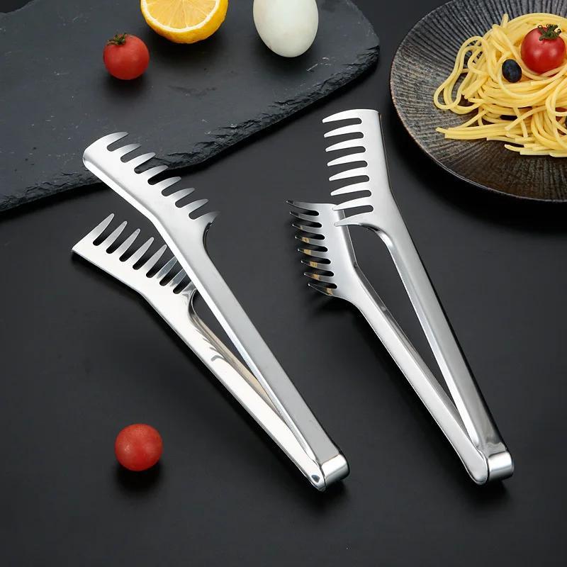 

Versatile Stainless Steel Serving Tongs - Perfect For Pasta, Steak, Bread, Bbq & Salad - Durable Kitchen Tool For Parties & Picnics