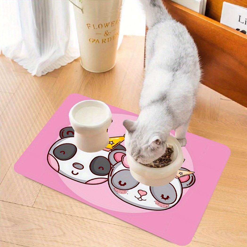 Cute King Crown Cartoon Animal Design Polyester Feeding Mat - Temu