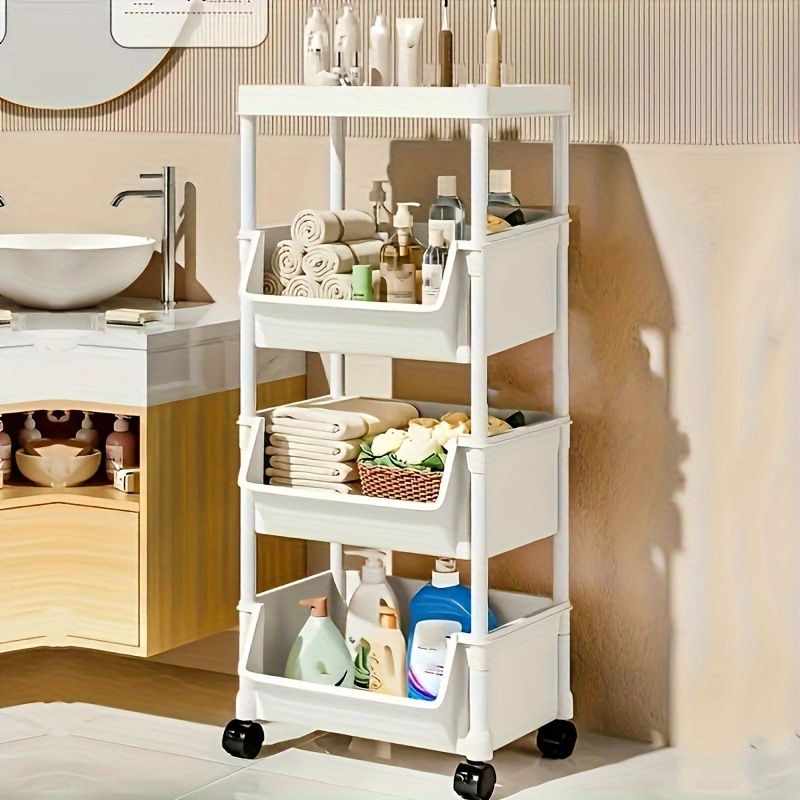 

Versatile Multi-layer Rolling Storage Cart - Space-saving Organizer For Bathroom, Spa, Salon, Office & Home
