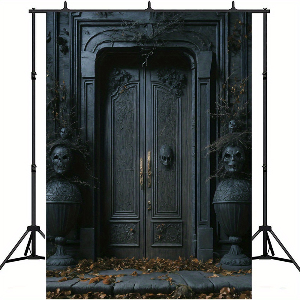 

Spooky Gothic Gate Halloween Photography Backdrop - Vinyl, Perfect For Party Decorations & Photo Booths Halloween Decorations Halloween Decor