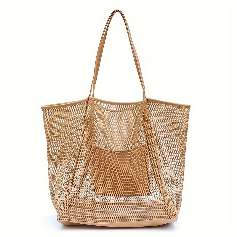 

Mesh Beach Tote Bag Large Capacity Bag For Family Travel