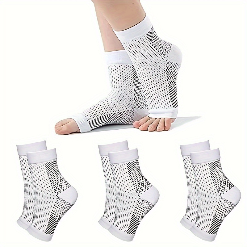 TEMU 2pcs Neuropathy Socks, Ankle Brace Socks Compression Socks Compression Sleeve For Ankle