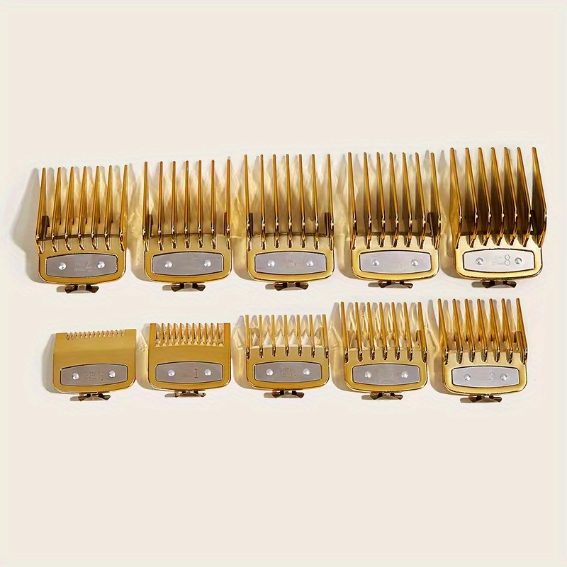 

10-piece Golden Hairdressing Comb Set - Professional Salon Quality, Ideal For All Hair Types Hair Styling Tools Hair Care