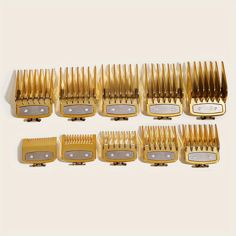 Image of Wanmei Golden Set Of Limit Comb Hairdresser Hairdressing Tool Positioning Comb Electric Push