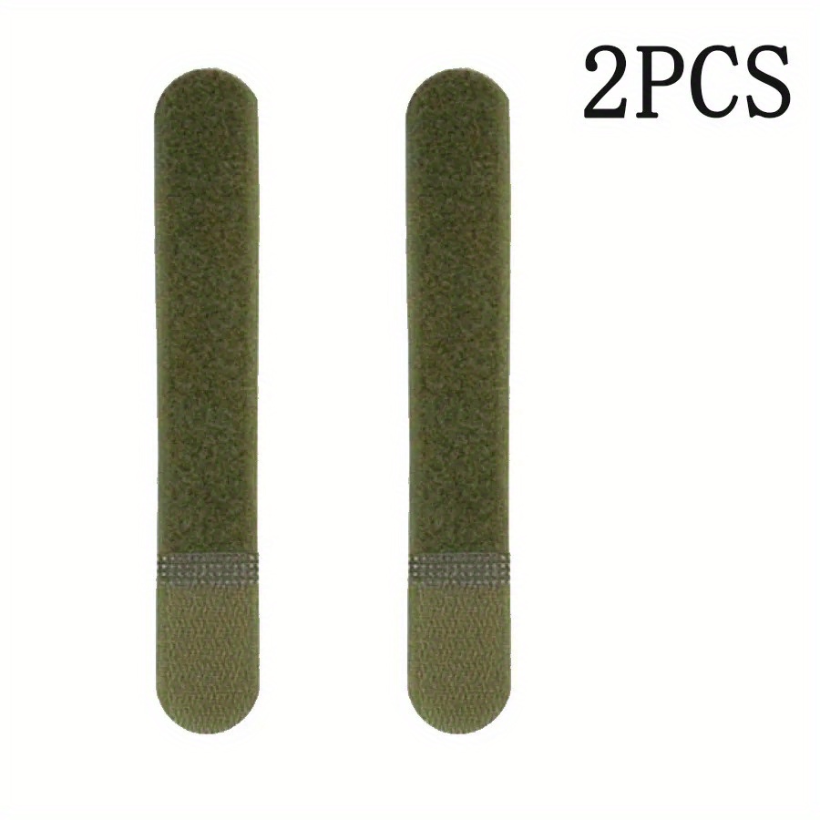 2pcs Tactical Backpack Straps Nylon Webbing Cable Ties With Hook And Loop Fastener, Reusable Cord Wrap Buckles For Outdoor Gear Management