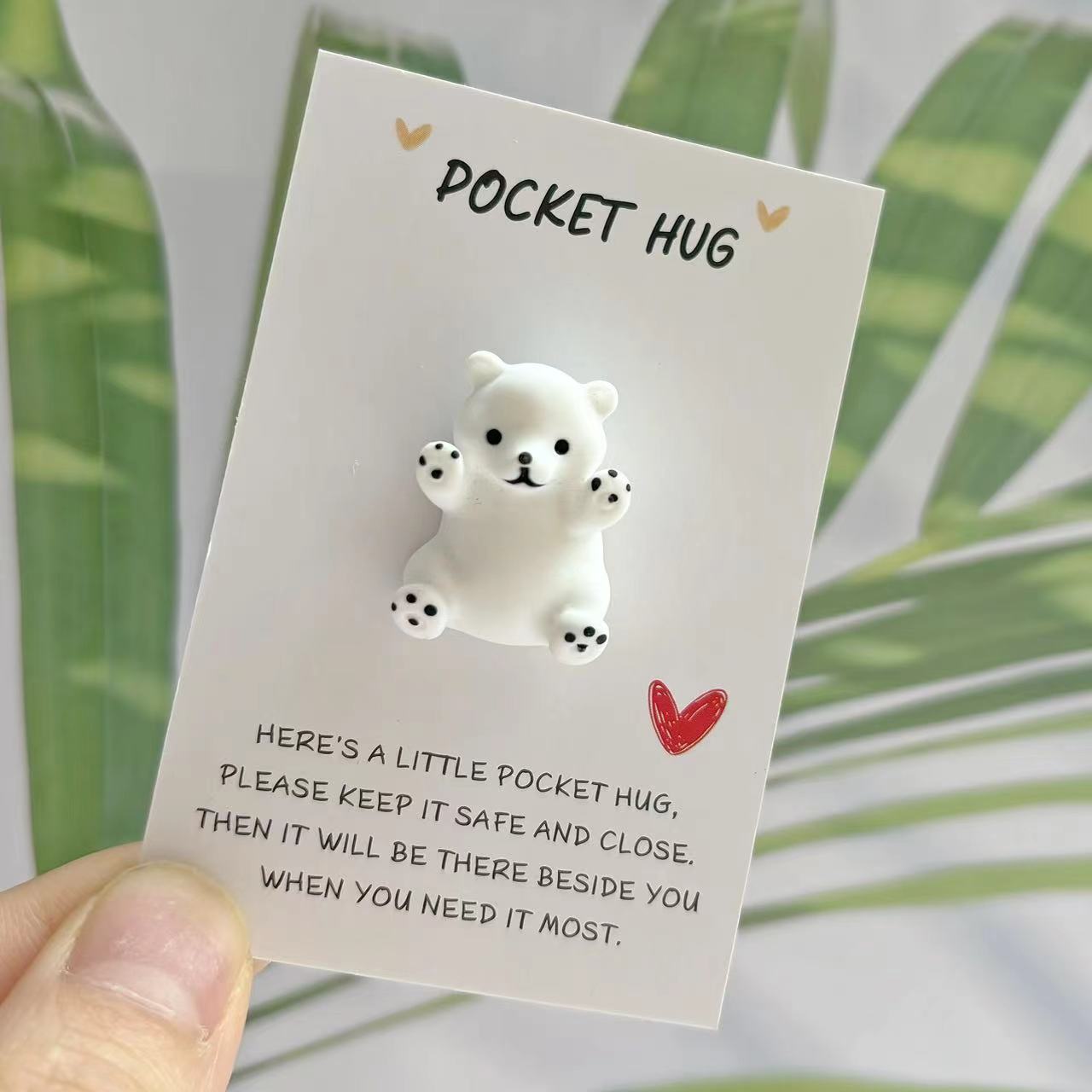 

Polar Bear Pocket Hug Card: A Cute Gift For Special Occasions - Perfect For Birthdays, Weddings, Valentine's Day, Mother's Day, Father's Day, And More!