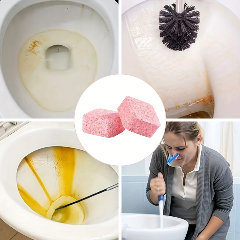 10 20 piece effervescent toilet bowl cleaner tablets stain odor removal no battery needed details 2