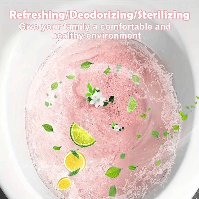 10 20 piece effervescent toilet bowl cleaner tablets stain odor removal no battery needed details 8