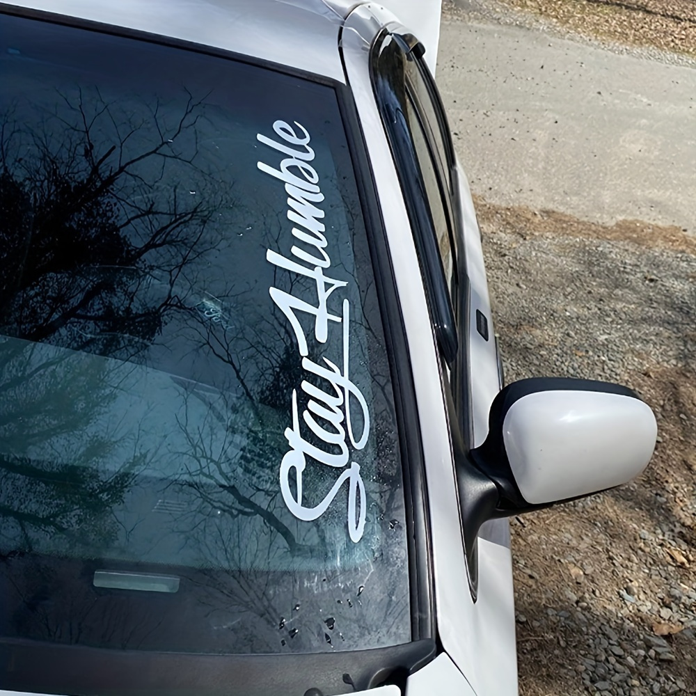 

Vinyl Decal Sticker For Vehicle Window - Adhesive, Matte , Easy To Apply And