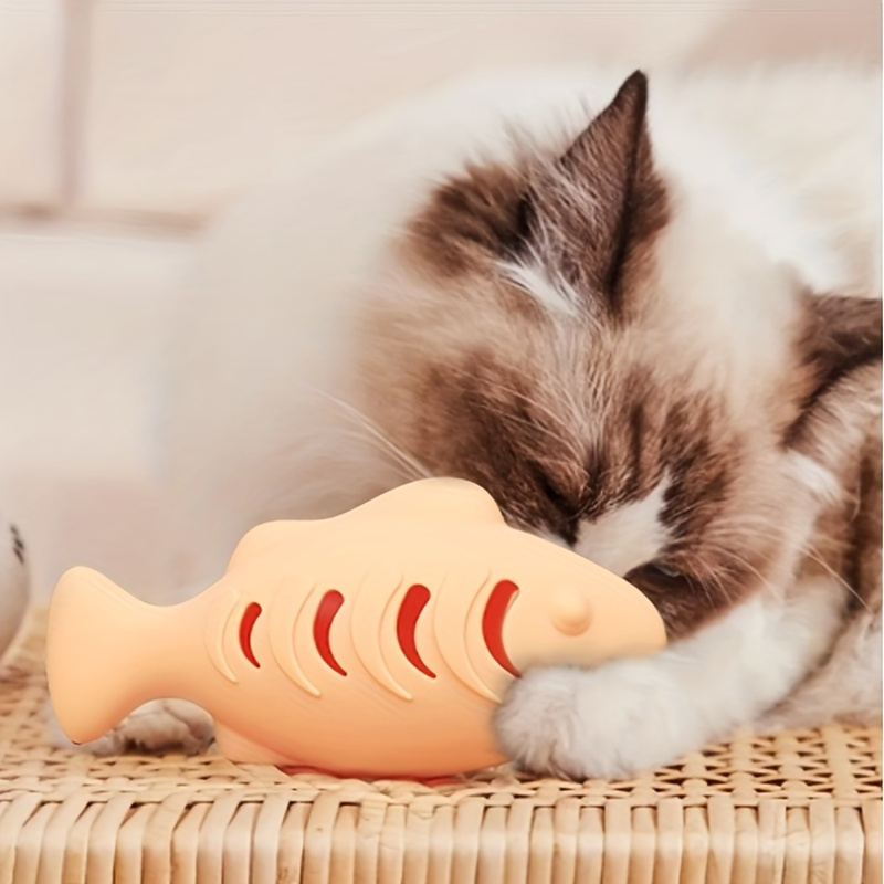 

Jouet interactif en de poisson en - Distributeur de nourriture et chats, à nettoyer, piles.