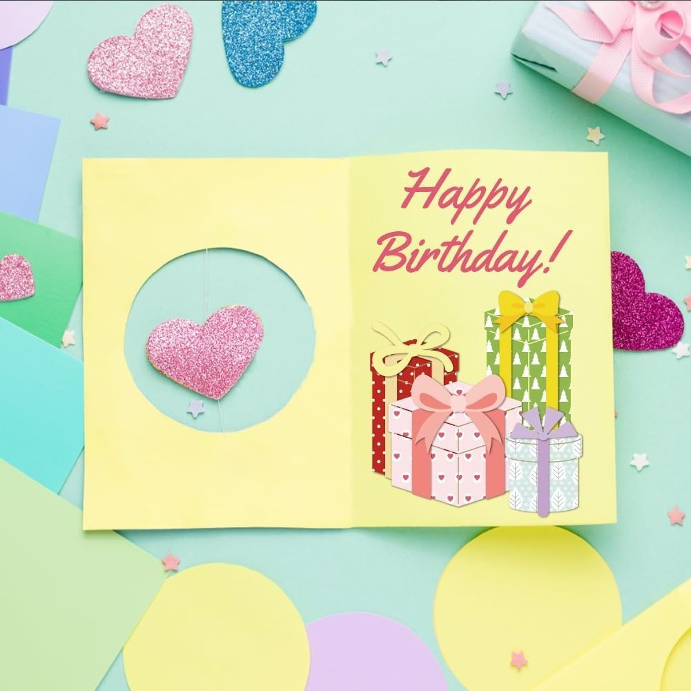 Fustelle in metallo con scritta Happy Birthday, 9,3 x 5,3 cm