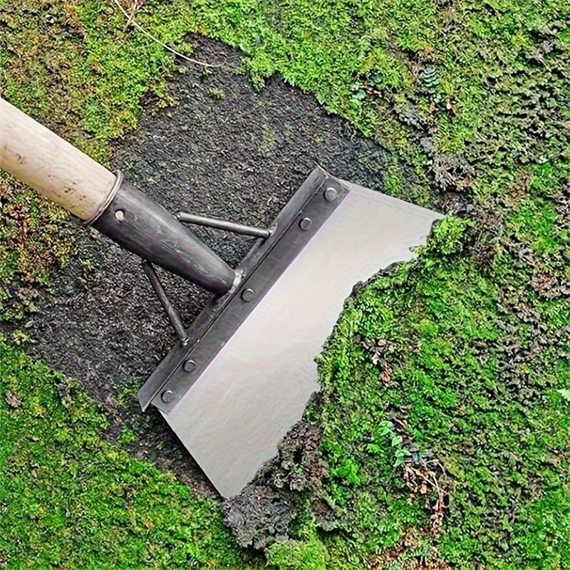 

1pc, Stainless Steel Garden Shovel, Multifunctional & Handleless Metal Yard Weeding Tool, Outdoor Garden Household Cleaning Shovel