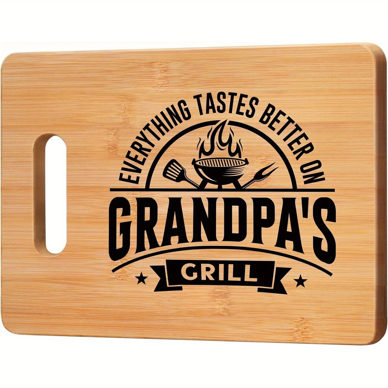 

Unique Bamboo Cutting Board - Perfect Grandpa Gift For Birthday, Father's Day & Christmas | Personalized Engraving Available