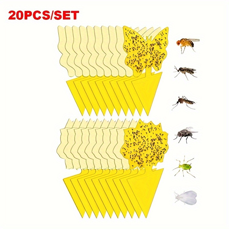 10 20pcs double sided yellow sticky insect trap for effective plant pest control gardening supplies details 8