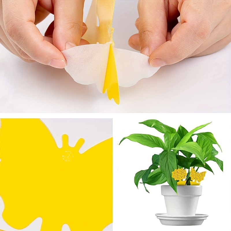 10 20pcs double sided yellow sticky insect trap for effective plant pest control gardening supplies details 9
