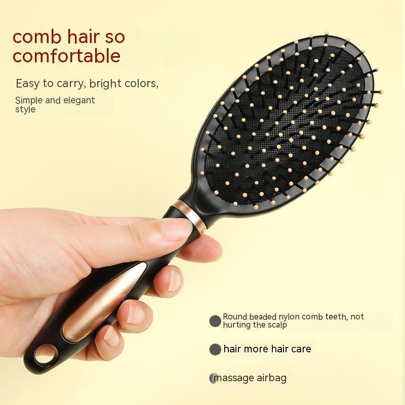 3-delige Ion Hair Combs Set voor Textured Hair, Anti-Statische Air Cushion Detangling Brushes met Plasticen Borsten